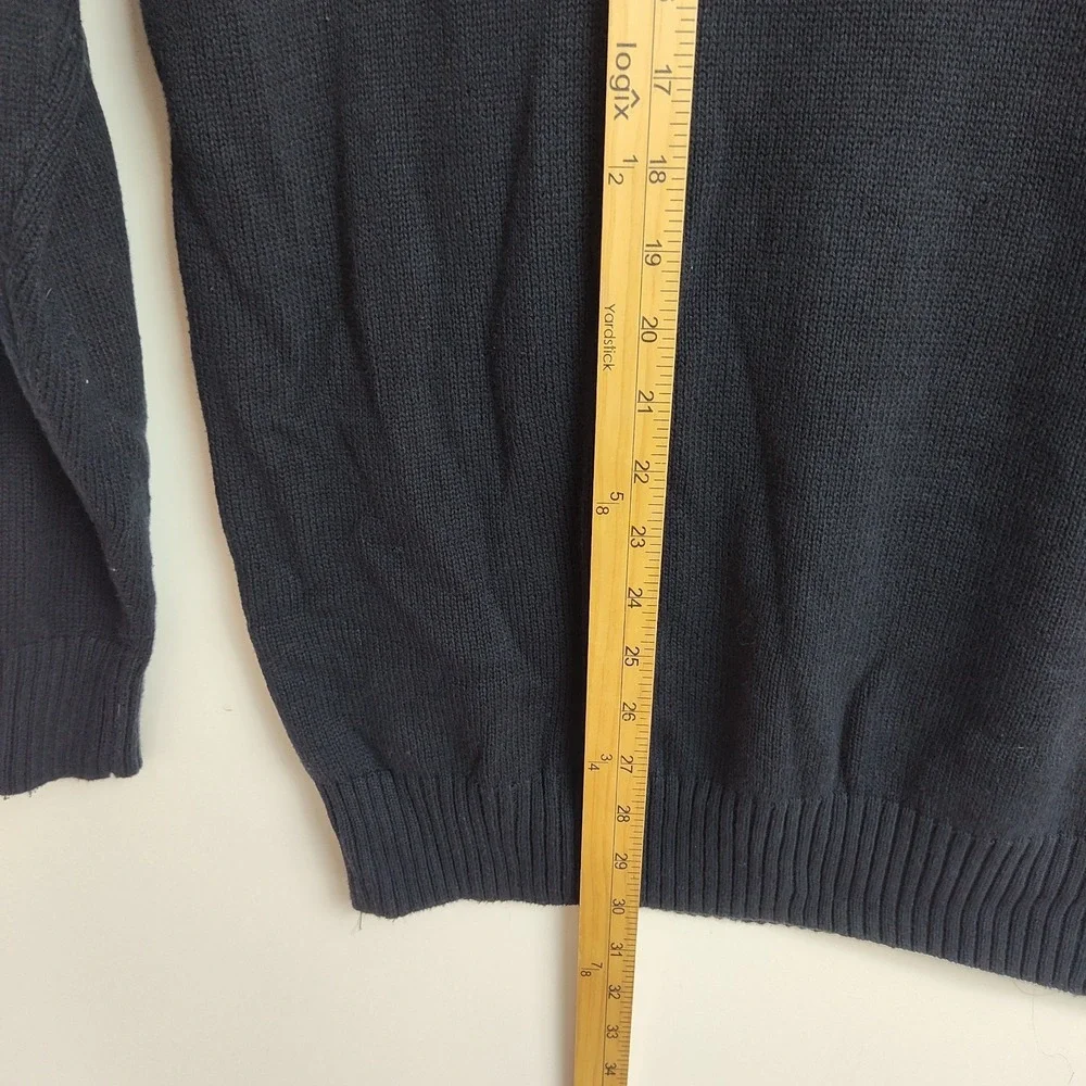 Weatherproof Vintage 1/4-Zip Sweater Men's XXL Nordic Blue/Cream Holiday Sweater